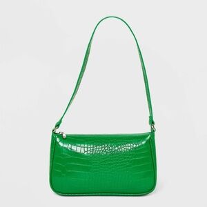 Wild fable Crocodile Print Shoulder Handbag